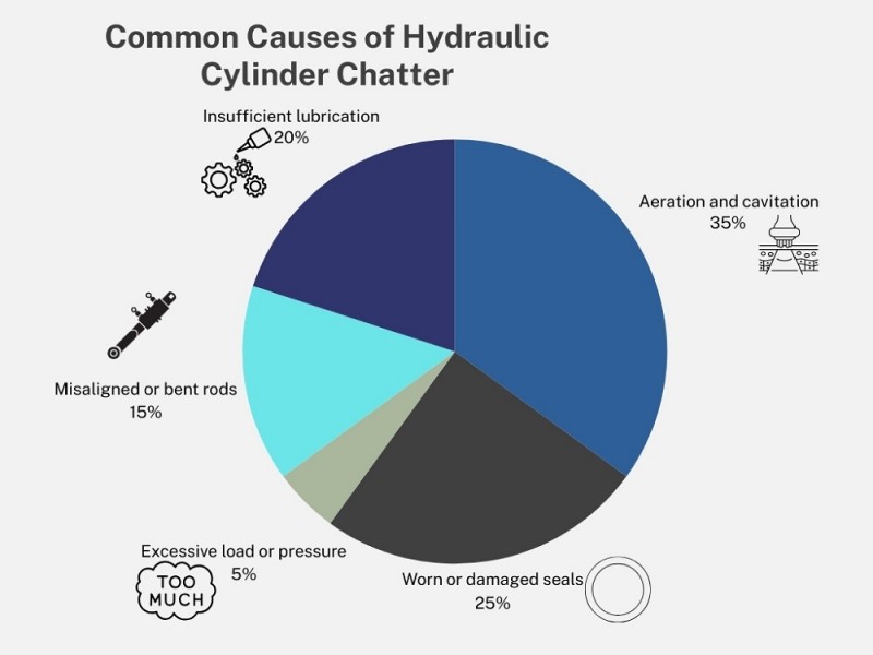 causes of hydraulic cylinder chatter